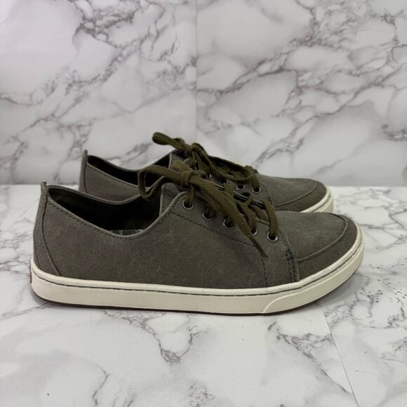 L.L. Bean Women’s Sneakers sz 7 Canvas Comfort Green #30-C - Picture 8 of 11